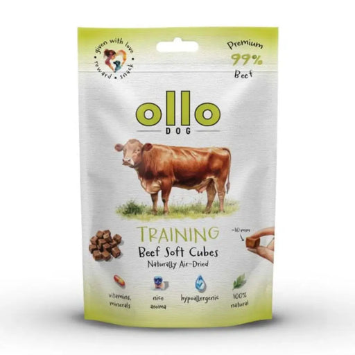 OLLO Air Dried Training Beef Cubes - лакомство за кучета