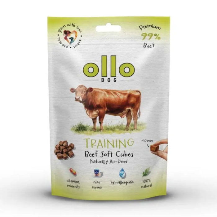 OLLO Air Dried Training Beef Cubes - лакомство за кучета