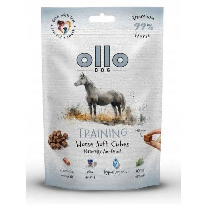 OLLO Air Dried Training Horse Cubes - лакомство за кучета