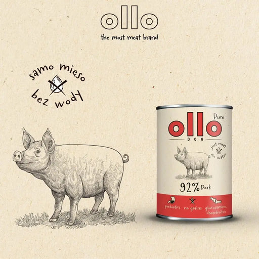 OLLO Pure Pork - мокра храна за кучета - 850гр