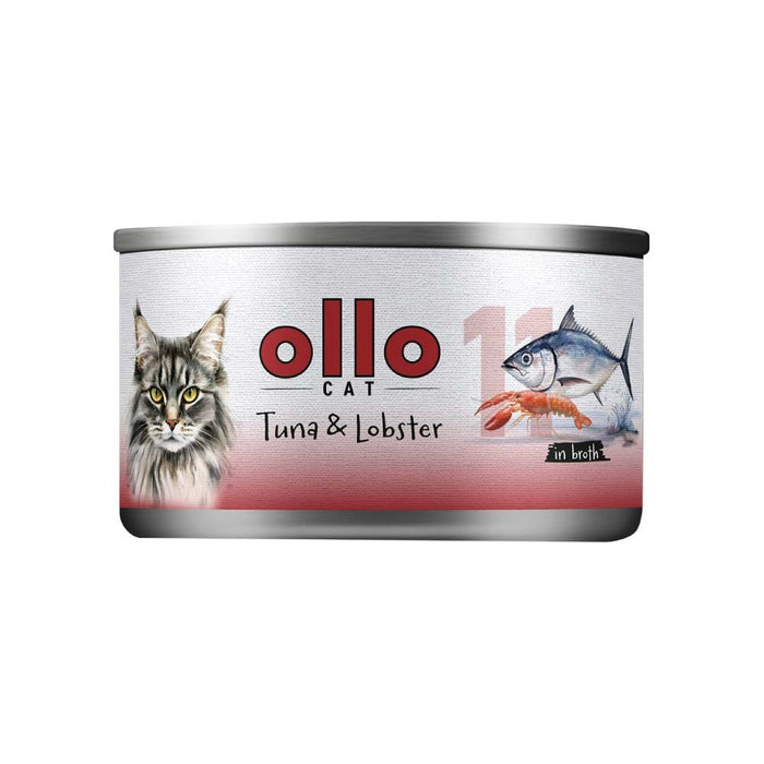 OLLO Котка № 11 Риба тон и омар в бульон - мокра храна за котки - 70 г