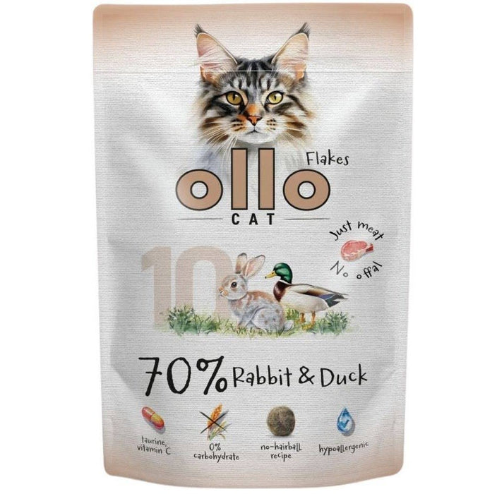 OLLO Котка № 10 Заек и патица - мокра котешка храна - 85 г