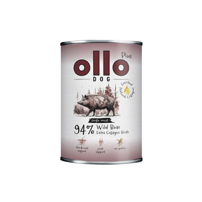 OLLO Plus Collagen Дива свиня - мокра храна за кучета - 400 г