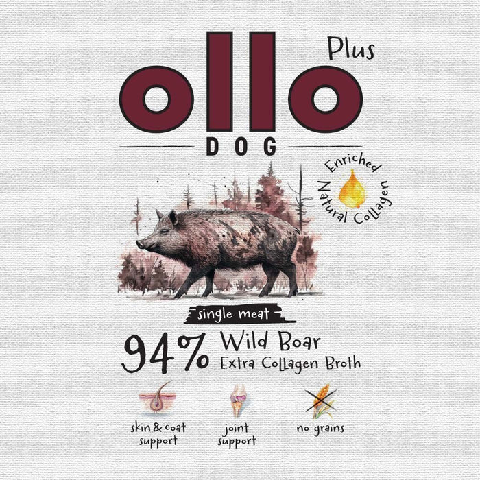 OLLO Plus Collagen Дива свиня - мокра храна за кучета - 400 г