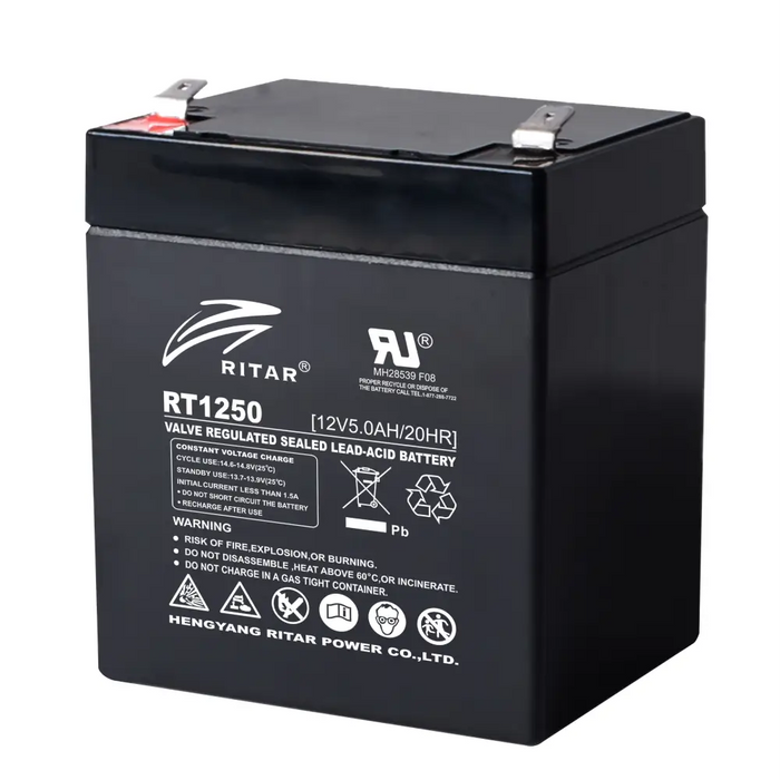Оловна батерия RITAR (RT1250) AGM 12V 5Ah 90/