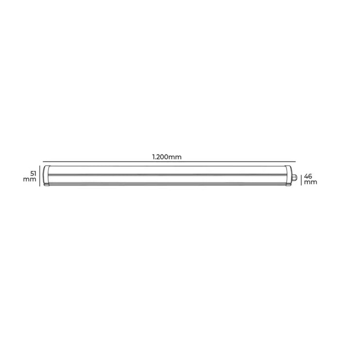 Олово EDM 31404 36 W 120 cm LED Светлина (4000 K)