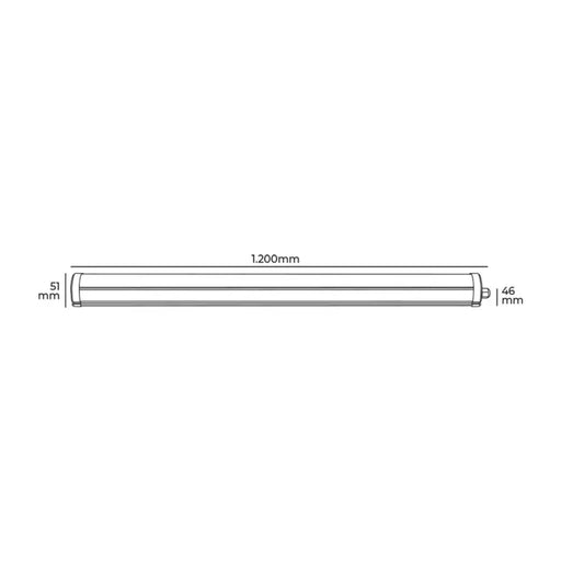 Олово EDM 31407 36 W 120 cm LED Светлина (6400 K)