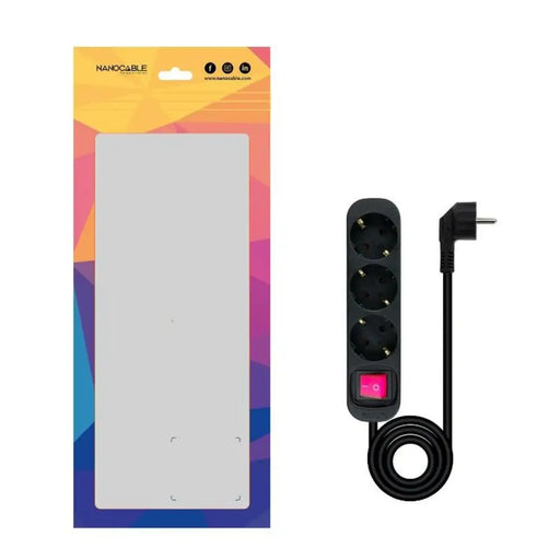 Олово NANOCABLE 10.38.0003-BK 3680 W 250 V 1,4 m