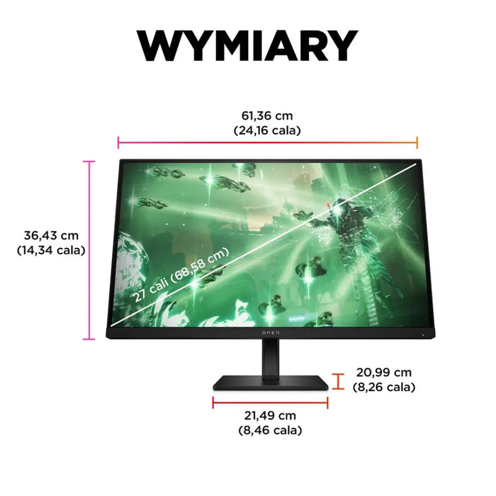 OMEN от HP 27-инчов QHD 165Hz монитор за игри - OMEN 27q