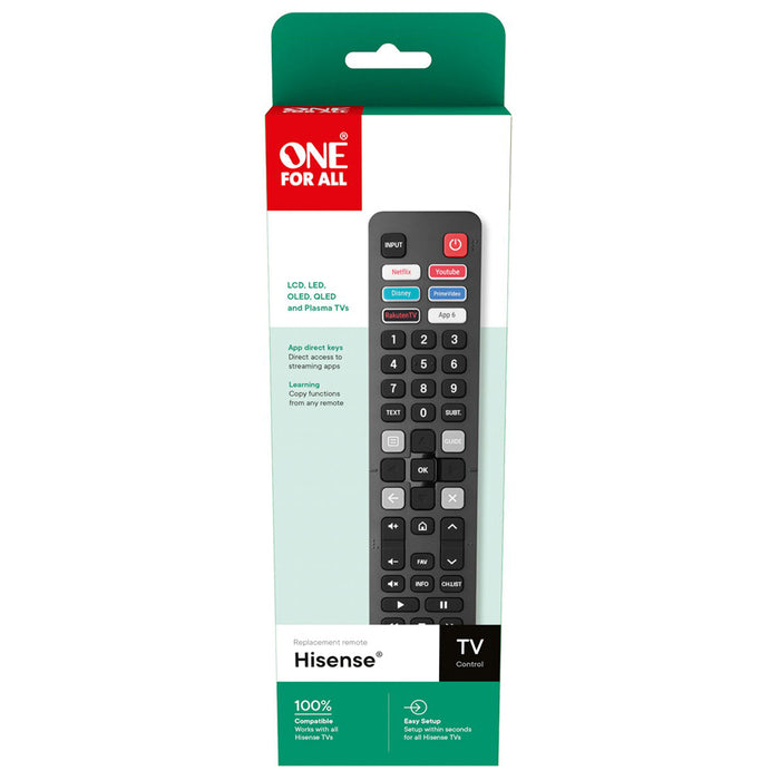 УНИВ. ДИСТ. ONE FOR ALL URC4916 HISENSE