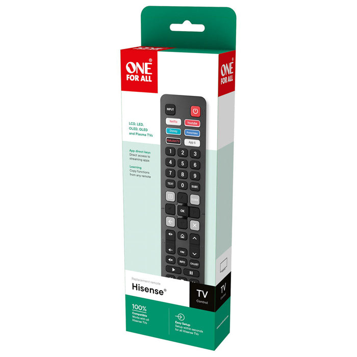 УНИВ. ДИСТ. ONE FOR ALL URC4916 HISENSE