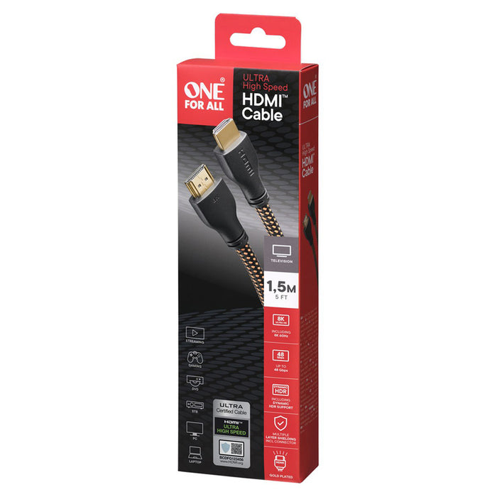 КАБЕЛ HDMI ULTRA HIGH SPEED 8K 1.5M ONE FOR ALL