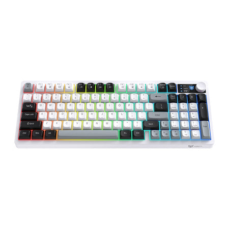 Геймърска клавиатура Onikuma MT902 2.4G (черно-бяла)