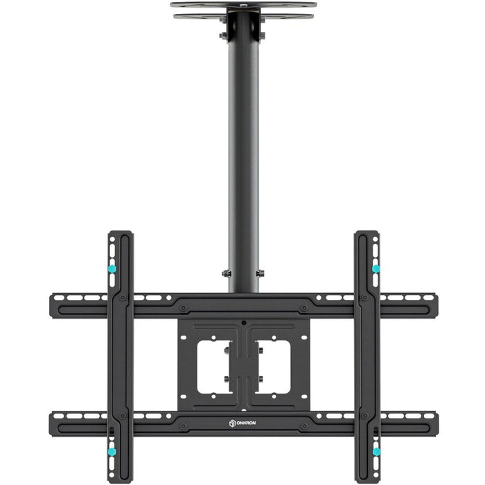 ONKRON Таванна стойка за телевизор 32"-80" макс. 68 кг, накланяща се и въртяща се, черна