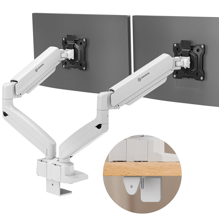 Стойка/стойка за монитор ONKRON G160-BW 81.3 см (32"), бюро, бяло, черно