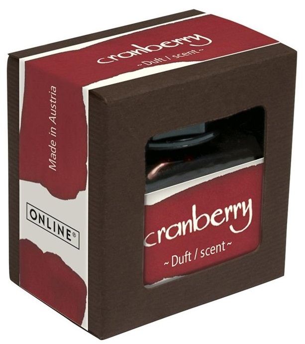Мастило с аромат Online - Cranberry, червено, 15 ml