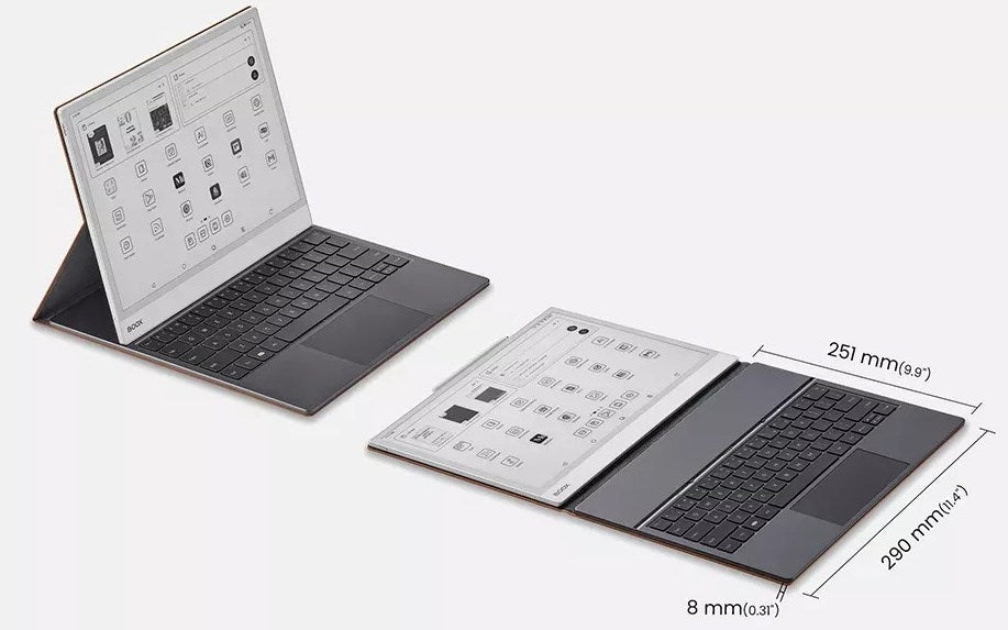 Магнитен калъф Onyx Boox Note Max / Tab XC с клавиатура, кафяв