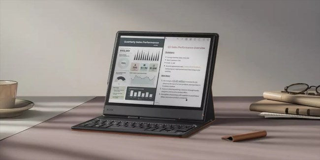 Магнитен калъф Onyx Boox Note Air 5 C с клавиатура, кафяв