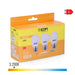 Опаковка от 3 LED крушки EDM 98201 G 35 W 5 W 50 W E27 3200