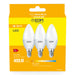 Опаковка от 3 LED крушки EDM 98204 G 35 W 5 W 50 W E14 400