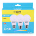 Опаковка от 3 LED крушки EDM 98207 F 60 W 10 W 68 W E27 810
