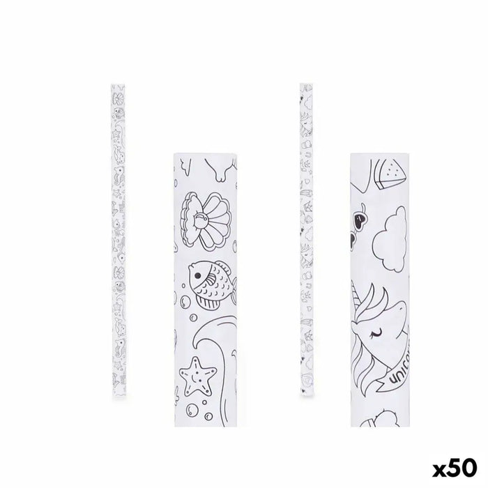 Опаковъчна Хартия Pincello Бял 70 x 150 cm (50 броя)