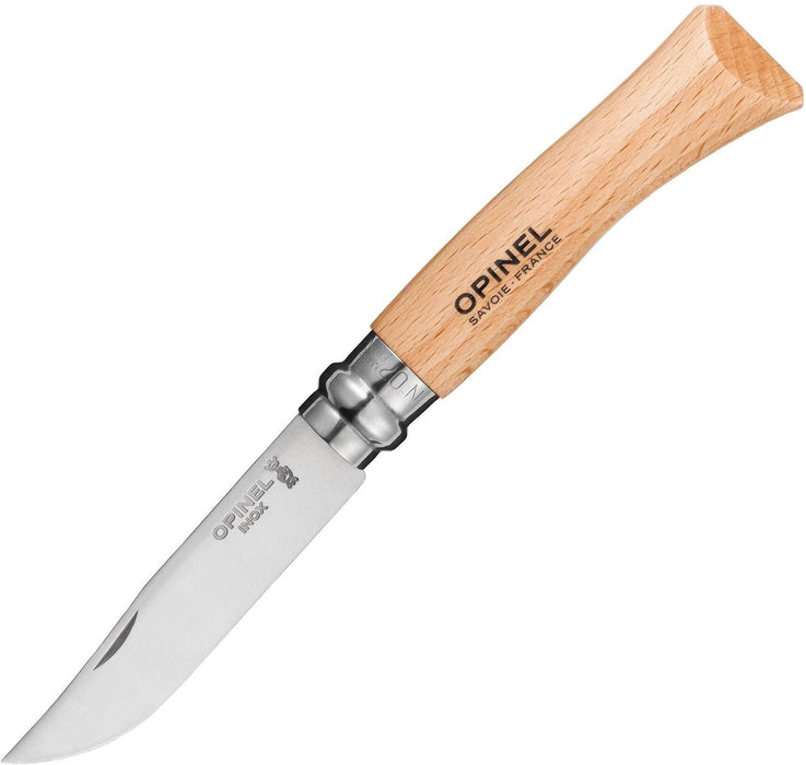 Сгъваем нож Opinel Inox - №7, бук