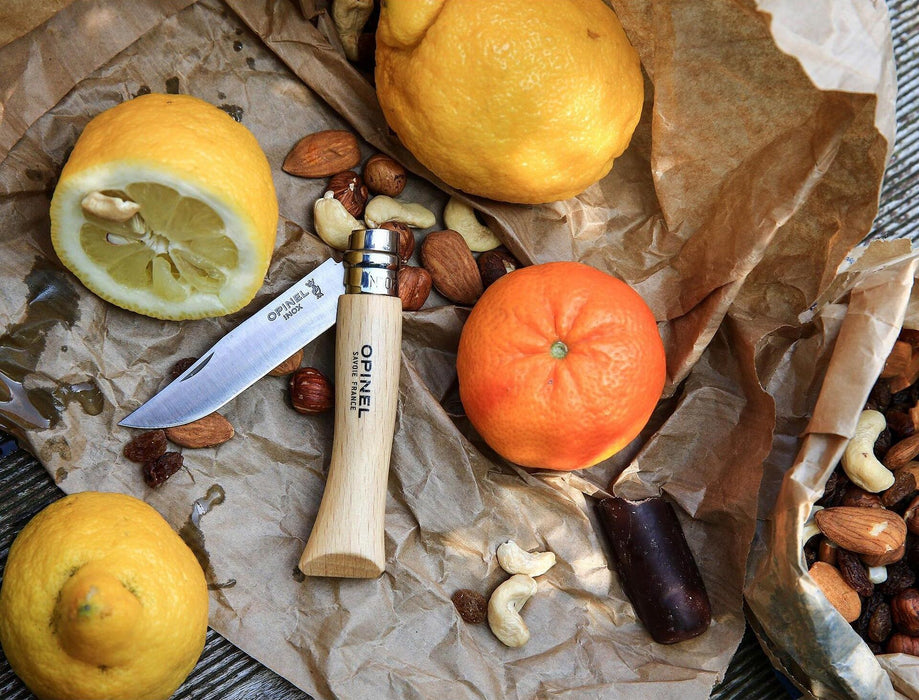 Сгъваем нож Opinel Inox - №7, бук
