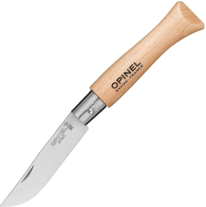 Сгъваем нож Opinel Inox - №5, бук