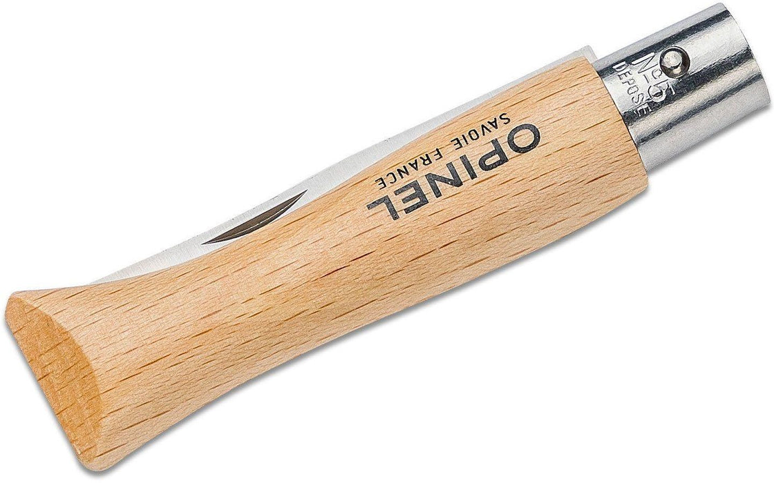 Сгъваем нож Opinel Inox - №5, бук