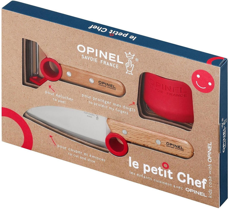 Детски комплект Opinel - Le Petit Chef, червен