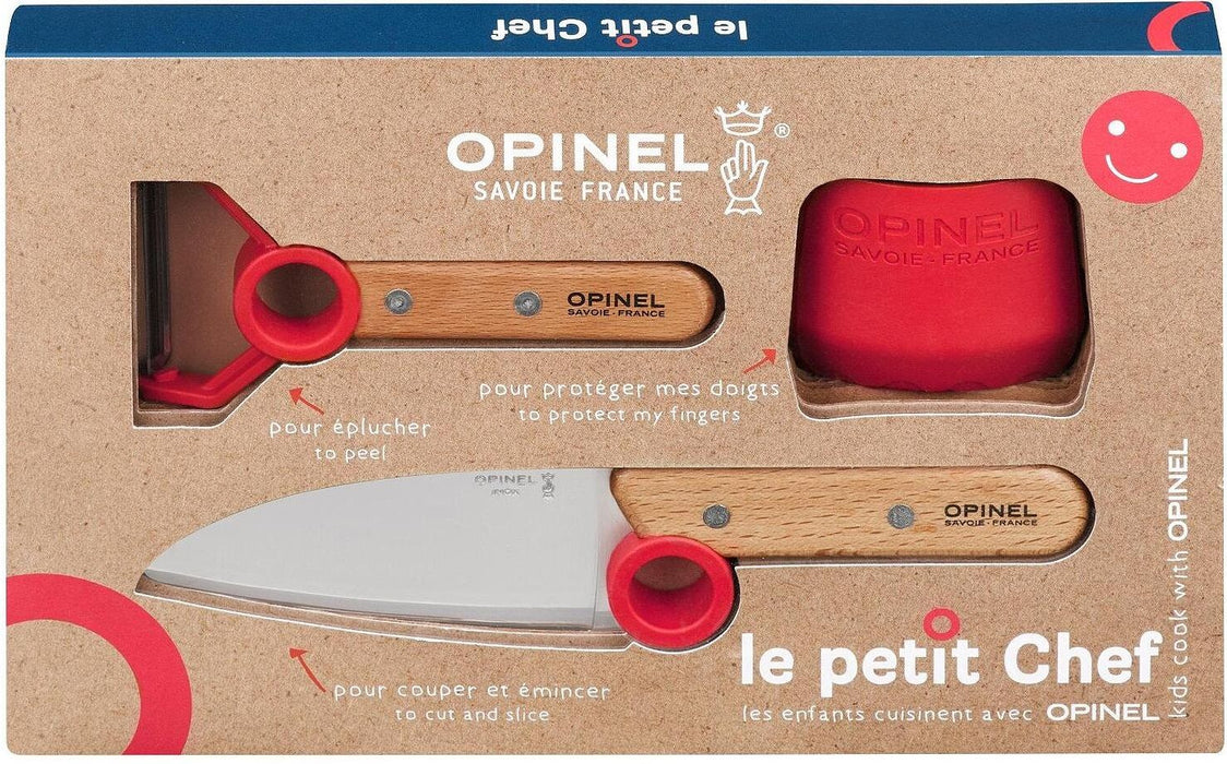 Детски комплект Opinel - Le Petit Chef, червен