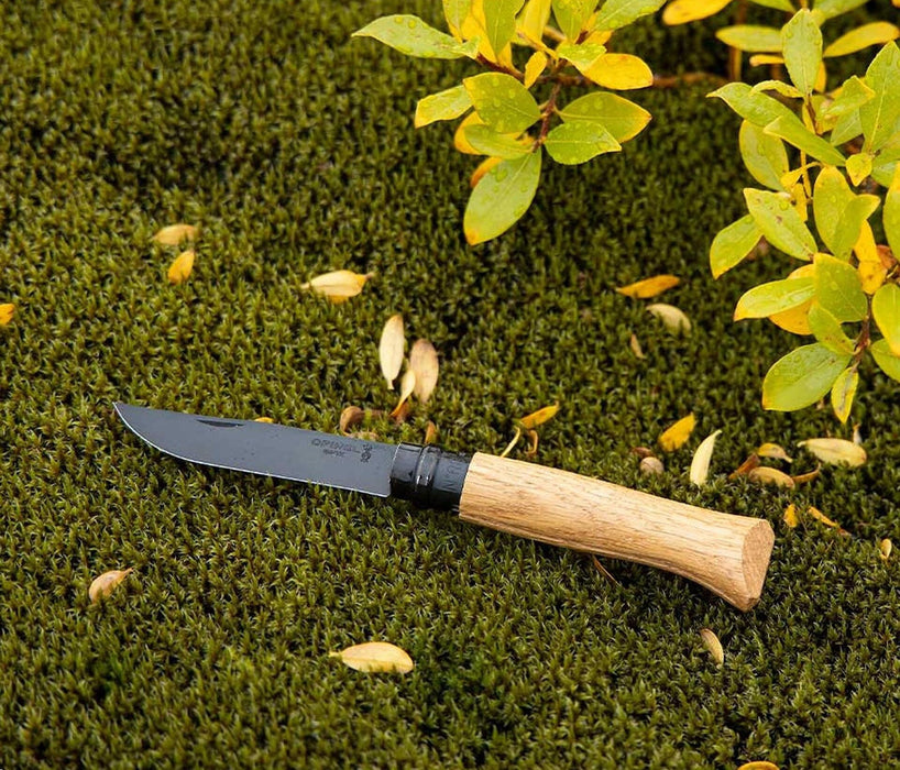 Сгъваем нож Opinel Luxe - №8, дъб, черен