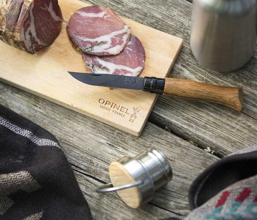 Сгъваем нож Opinel Luxe - №8, дъб, черен