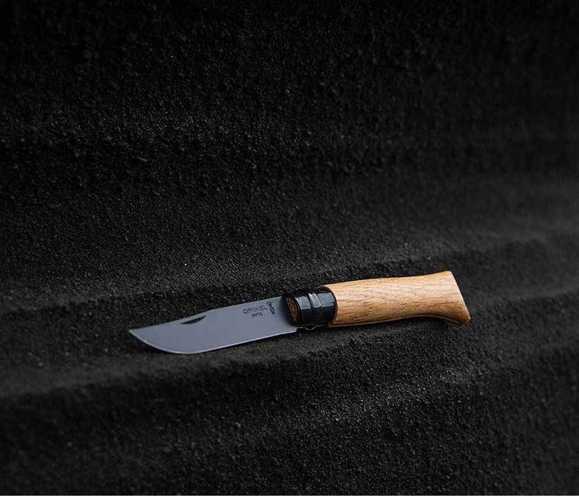 Сгъваем нож Opinel Luxe - №8, дъб, черен