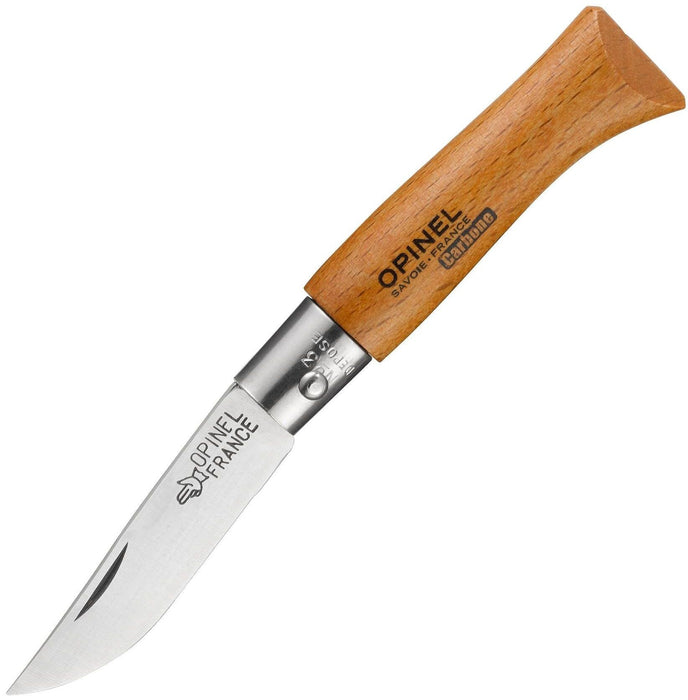 Сгъваем нож Opinel Carbone - №3, бук