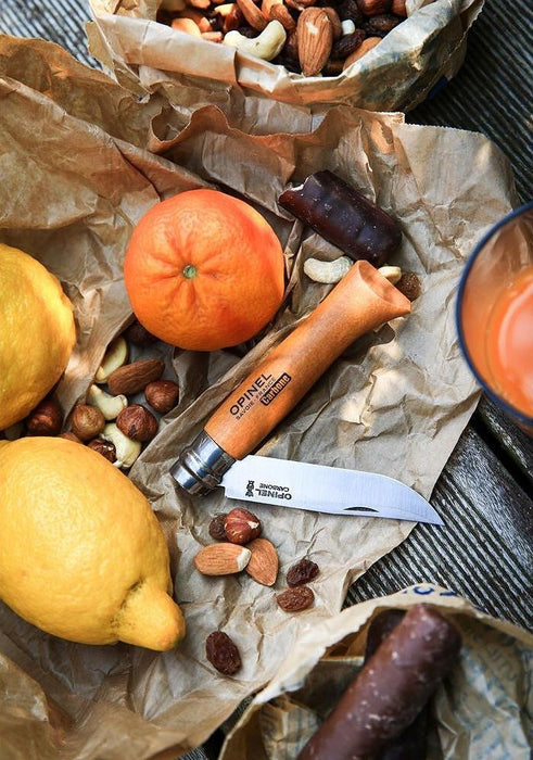Сгъваем нож Opinel Carbone - №4, бук
