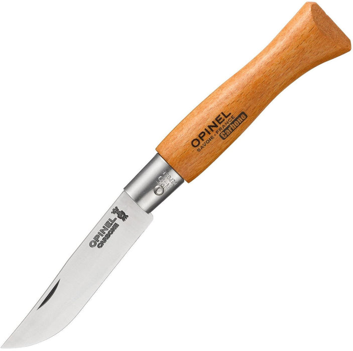 Сгъваем нож Opinel Carbone - №5, бук