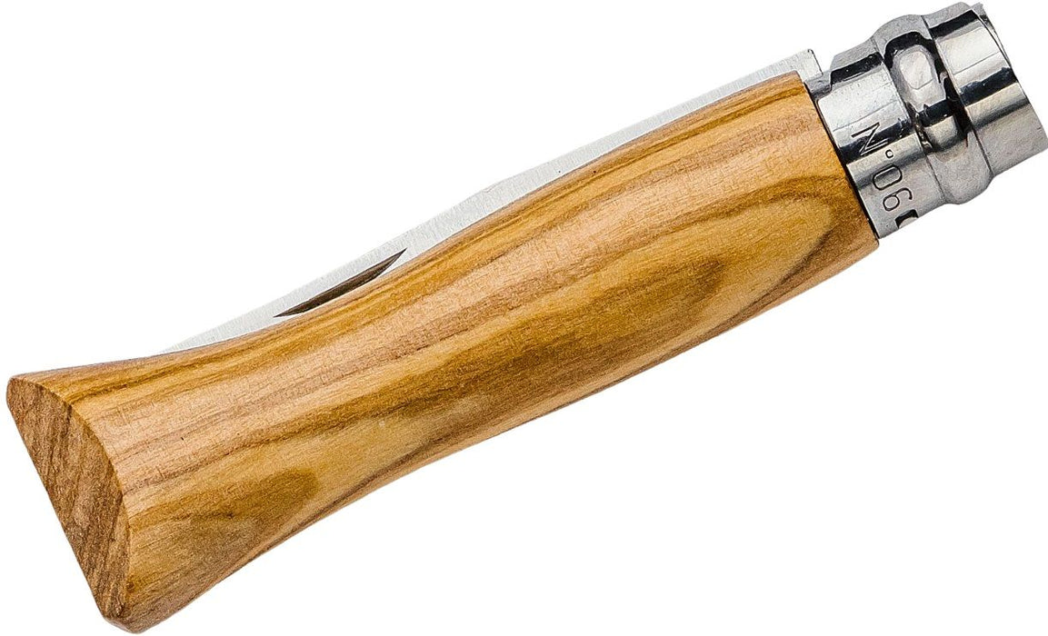 Сгъваем нож Opinel Luxe - 7 cm, маслиново дърво