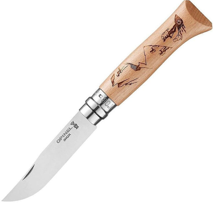 Сгъваем нож Opinel - Hiking, 8.5 cm, бук