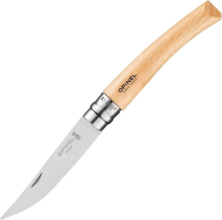 Сгъваем нож за филетиране Opinel Les Effiles - 8.5 cm, бук, в кутия