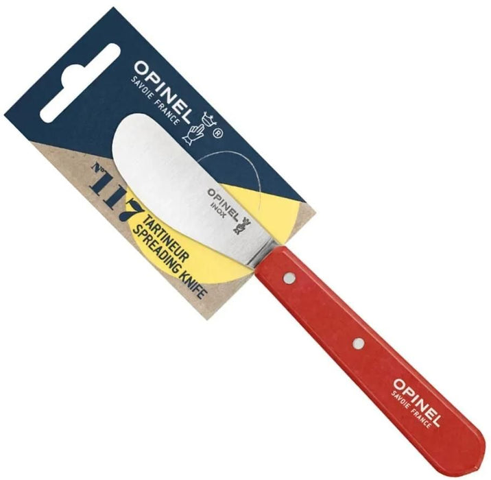 Нож за мазане Opinel - N°117, 6.5 cm, червен