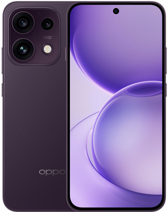 Смартфон Oppo Reno 16 F 5G 8/256GB Purple Black + Зарядно устройство OPPO SuperVooc 45W Power Adapter Charger White