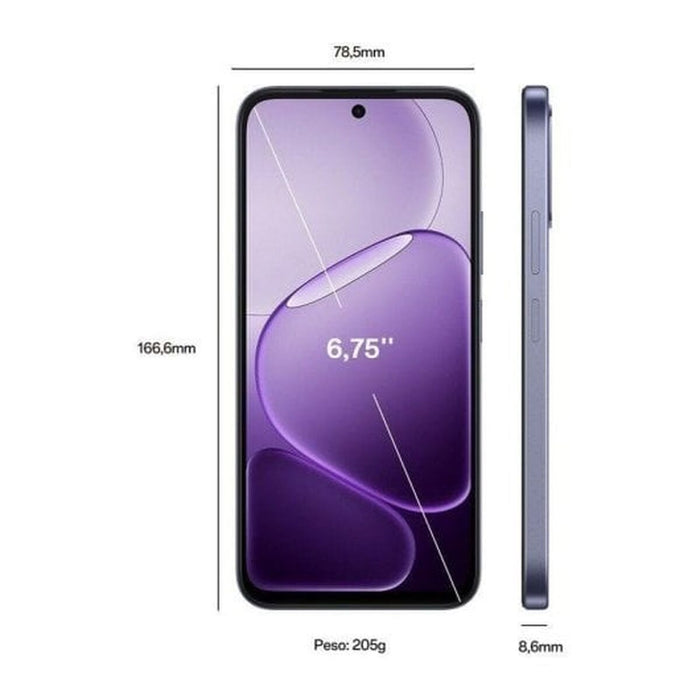 Смартфони Oppo A6X 128 GB 6,75" mediatek dimensity 6300 4 GB LPDDR4x