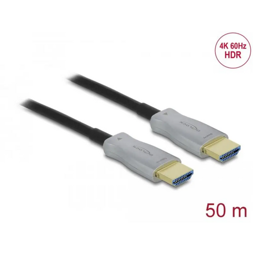 Оптичен кабел Delock HDMI 4K 60 Hz 50 m