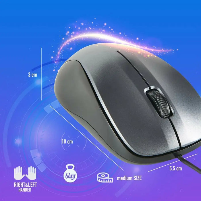 Оптична мишка NGS NGS-MOUSE-1091 Сив 1200 DPI