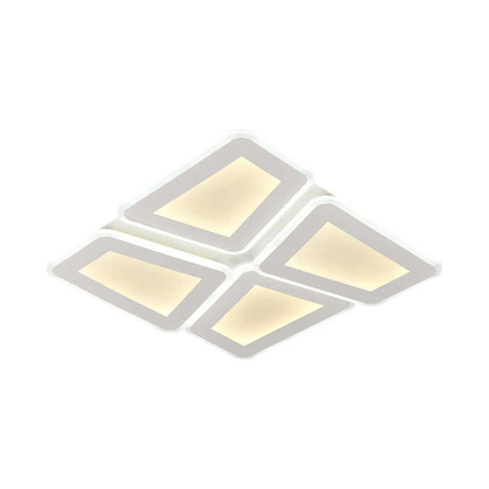 LED ПЛАФОН 128W CCT БЯЛ/СИВ ДИСТАНЦИОННО УПРАВЛЕНИЕ OPTONICA
