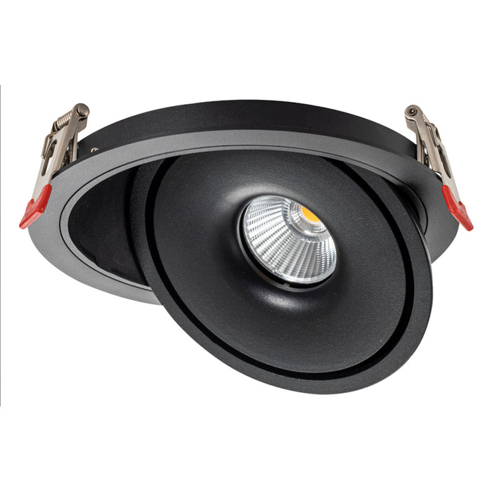 LED ЛУНА COB 10W РЕГУЛИРУЕМА КРЪГЛА ЧЕРНА OPTONICA BRIDGELUX