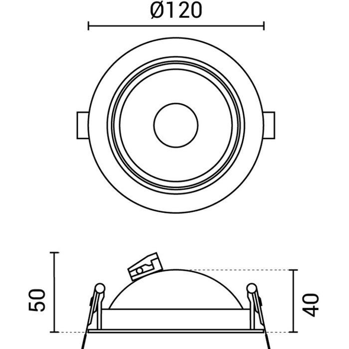 LED ЛУНА COB 10W РЕГУЛИРУЕМА КРЪГЛА БЯЛА OPTONICA BRIDGELUX
