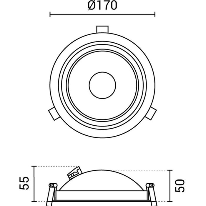 LED ЛУНА COB 15W РЕГУЛИРУЕМА КРЪГЛА БЯЛА OPTONICA BRIDGELUX